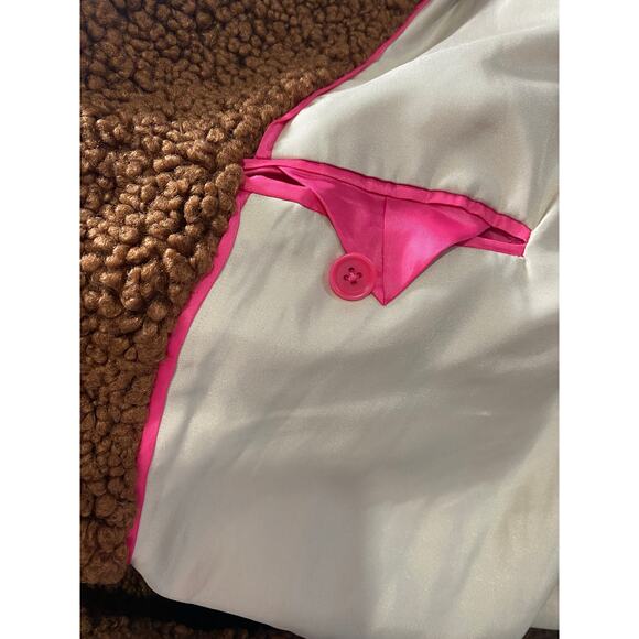 J. CREW COAT TEDDY SHERPA BROWN MEDIUM - Picture 12 of 15